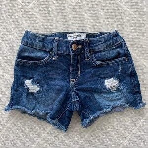 Abercrombie Kids Blue Midi Rise Midi Shorts Girl’s Size 5/6